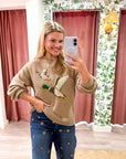 Lakeside Duck Sweater-Latte