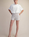 Genevieve Bubble Top-White