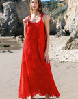 Lady in Red Maxi Dress