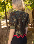 Floral Sketch Jacquard Top