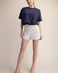 Genevieve Bubble Top-Navy