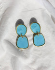 Liora Statement Earrings-Blue