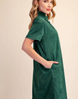 Margaux Mini Dress-Hunter Green