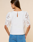 Floral Romance Eyelet Top