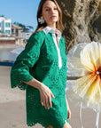 Amelia Eyelet Mini Dress