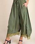 Arabian Nights Balloon Pants-Olive