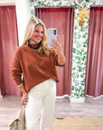 Falling Leaves Sweater-Camel
