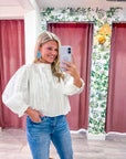 Love Note Pintuck Top
