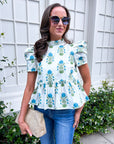 Sunday in Bloom Peplum Top