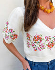 Pretty Little Petals Knit Top