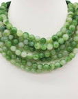 Chunky Beaded Necklace-Green