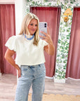 PREORDER: Maple Lane Knit Top-White