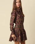 Adriana Paisley Mini Dress