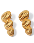 Triple Ripple Earring