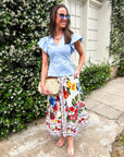 Garden Glow Peplum Top