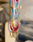 Fiesta Heart Gemstone Necklace