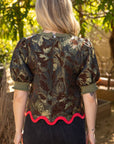 Floral Sketch Jacquard Top