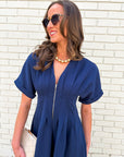 Nicola Zipper Midi Dress