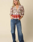 Rosita Floral Peplum Top