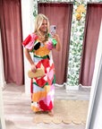 Monaco Puff Sleeve Maxi Dress