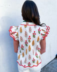 Angel Meadow Scallop Top