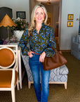 PREORDER: Floral Nellian Ruffle Top