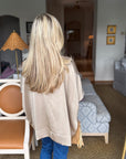 New Favorite Oversized Top-Taupe
