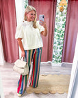 Beatrice Puff Sleeve Top-Cream
