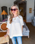 New Favorite Oversized Top-Ivory