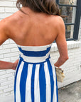 Baha Bound Smocked Back Midi Dress