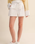 Ahoy Rope Belt Short-White