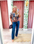 Serpent Lace Trim Top