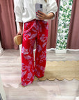 Blush Blossom Wide Leg Pants