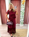 Party Ready Fringe Midi Skirt