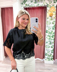 Soft Romance Satin Top
