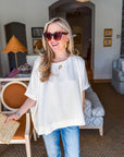 New Favorite Oversized Top-Ivory