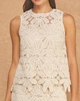 Wisteria Crochet Midi Skirt