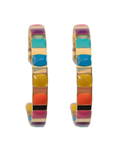 Golden Rainbow Hoop Earrings