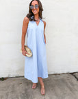 She’s a Ten Midi Dress-Light Blue