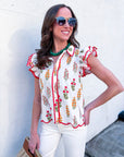 Angel Meadow Scallop Top