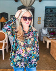 Midnight Garden Floral Top