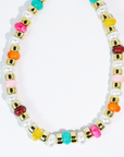 Joyful Beaded Necklace- Gold