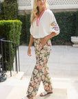 Floral Tale Wide Leg Pants