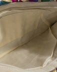 Rainbow Metallic Stripe Clutch Bag
