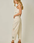 Veggie Embroidered Barrel Jeans