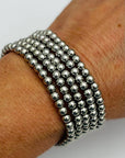 5 Strand Ball Bracelet- Silver