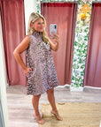 Huntress Jacquard Mini Dress-Pink