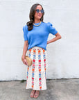 Weekend Time Knit Top-Blue