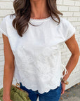 Garden Grace Linen Top