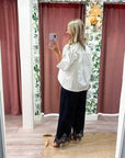 Lace Afternoon Cropped Pants